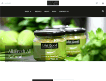 Tablet Screenshot of lifesgoodcurrypastes.com